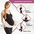 Gabrialla Medium Support Pregnancy Belly Band for Women, Back