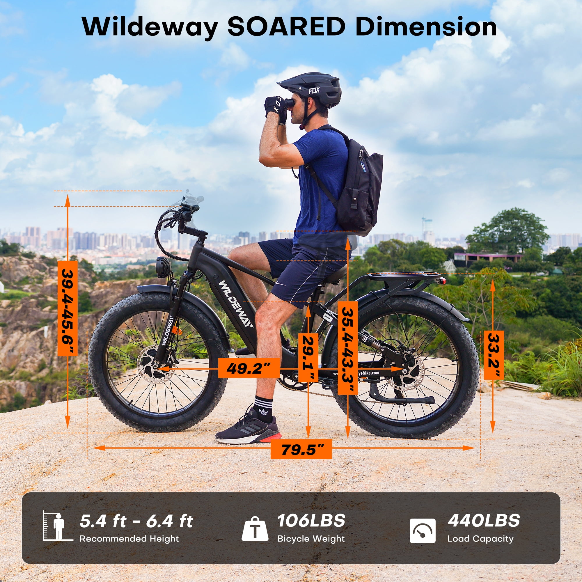 WILDEWAY Dual Motors 2600W Electric Bike for Adult 26'' UL2849 48V 30AH Removable Battery E-mountain bike 4.0 Fat Tire up to 32MPH Long Range Off-road Ebike Beach Dual Hydraulic&Brakes Bicycle