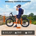 thumbnail image 3 of Dual Motors AWD 2600W Electric Bike for Adult 26'', UL2849 48V 30/60AH Removable Battery E-mountain bike 4.0 Fat Tire up to 32MPH Long Range Off-road Ebike Beach Dual Hydraulic&Brakes E-Bicycle, 3 of 10