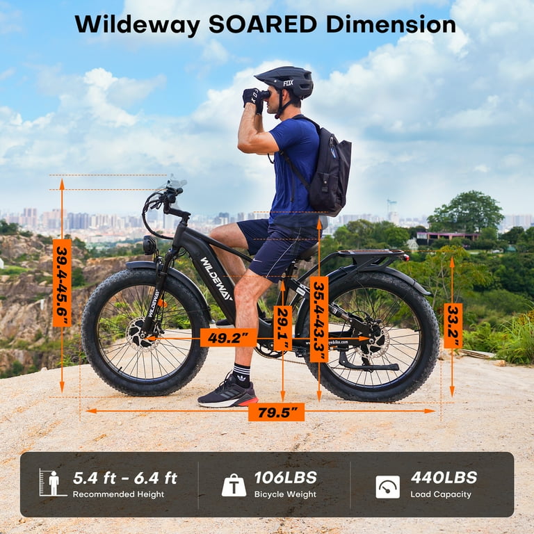 WILDEWAY Dual Motors 2600W Electric Bike for Adult 26'' UL2849 48V