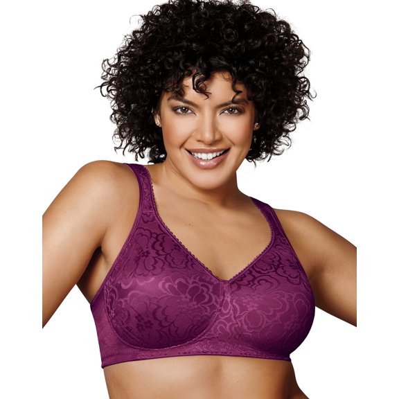 Playtex 18 Hour 4745 Ultimate Lift & Support Wirefree Bra Galactic Red 44DDD Women's