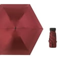 thumbnail image 4 of Compact Mini Flat Five Fold Featherlight Travel Umbrella with Sun Blocking Rain Shield Portable Pocket Sized Design, 4 of 4