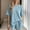 Sky Blue, variant on uublik Pajama Set for Women Short Sleeve Top and Loose Shorts Casual Comfy Soft Sleepwear for Nightwear Sky Blue