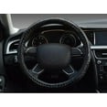 thumbnail image 3 of 1 Piece Crocodile Pattern Microfiber Leather Steering Wheel Cover Four Seasons Universal 15 Inch Car Handle Cover, 3 of 3