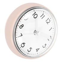 DEEPCRAFF Bath Shower Clock Waterproof Wall Clock Beige 1Pack