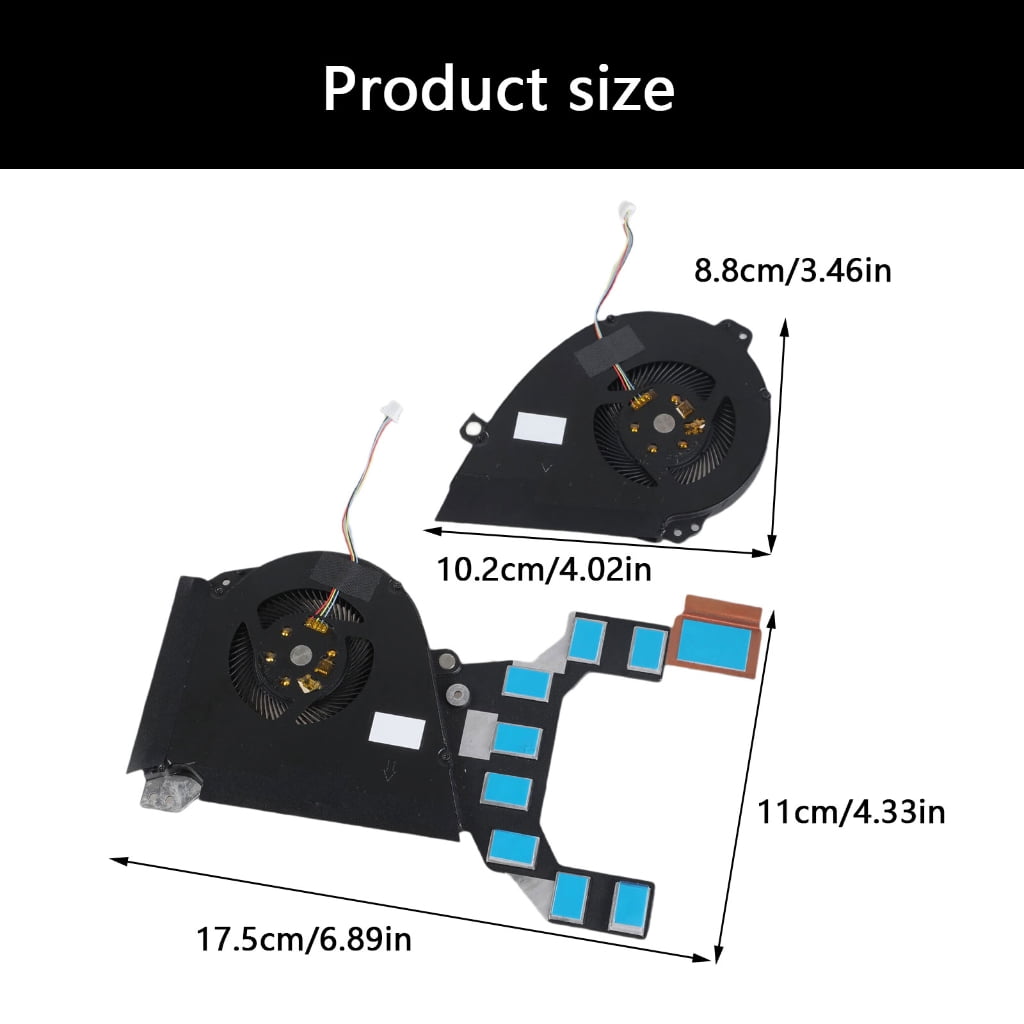 MOMOJIA CPU Coolers Fan GPU Radiators Replacement for ROG Zephyrus GX501 GX501V GX501VI GX501VSK GX501GI Laptop
