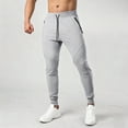 thumbnail image 2 of Manyulin Men's Tapered Jogger Pants with Zipper Pockets Slim Fit Sweatpants Athletic Workout Gym Fall Trendy Trouser, 2 of 7