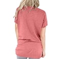 thumbnail image 3 of Gvmfive Women Casual Short Sleeve T-shirt Solid Color Summer Loose Tops Blouse, 3 of 4
