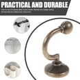 thumbnail image 2 of Homoyoyo Vintage Coffee Metal Curtain Hooks with End Design, 4 Pieces for Home Use and Window Decor, 2 of 6