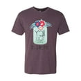 thumbnail image 2 of Wild Bobby, Y'all Is Not Word It's A Word Southern Artsy Jar with Flowers Pop Culture Mens Premium Tri Blend T-Shirt, Vintage Purple, Medium, 2 of 3