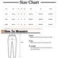 thumbnail image 3 of HomeGardon Pants for Women Pants Slacks Wrinkle Free Relaxed Fit Straight Leg Pants Solid Pants Comfortable Elastic High Waist Wide Leg Loose Beach Wide Leg Trousers S-5XL, 3 of 6