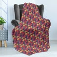 thumbnail image 4 of Mandala Soft Flannel Fleece Throw Blanket, Geometric Checkered Pattern with Various Classical National , Cozy Plush for Indoor and Outdoor Use, 50" x 70", Multicolor, by Ambesonne, 4 of 5