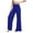 Blue, variant on Wide Leg Pants For Women Women'S Wide Leg Pants Casual Comfy High Waist Pants Flare Pants Womens Pants Black XXL