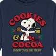 thumbnail image 3 of Peanuts - Snoopy Christmas Cookies and Cocoa - Toddler And Youth Long Sleeve Graphic T-Shirt, 3 of 6