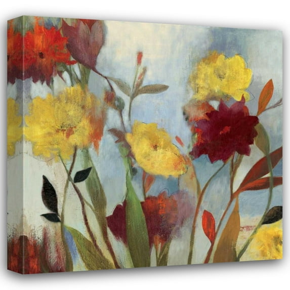 Asia Jensen 15x15 Gallery Wrapped Canvas Wall Art Titled - Wildflowers I