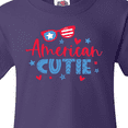 thumbnail image 4 of Inktastic 4th of July American Cutie Red and Blue Stars and Hearts Youth T-Shirt, 4 of 5