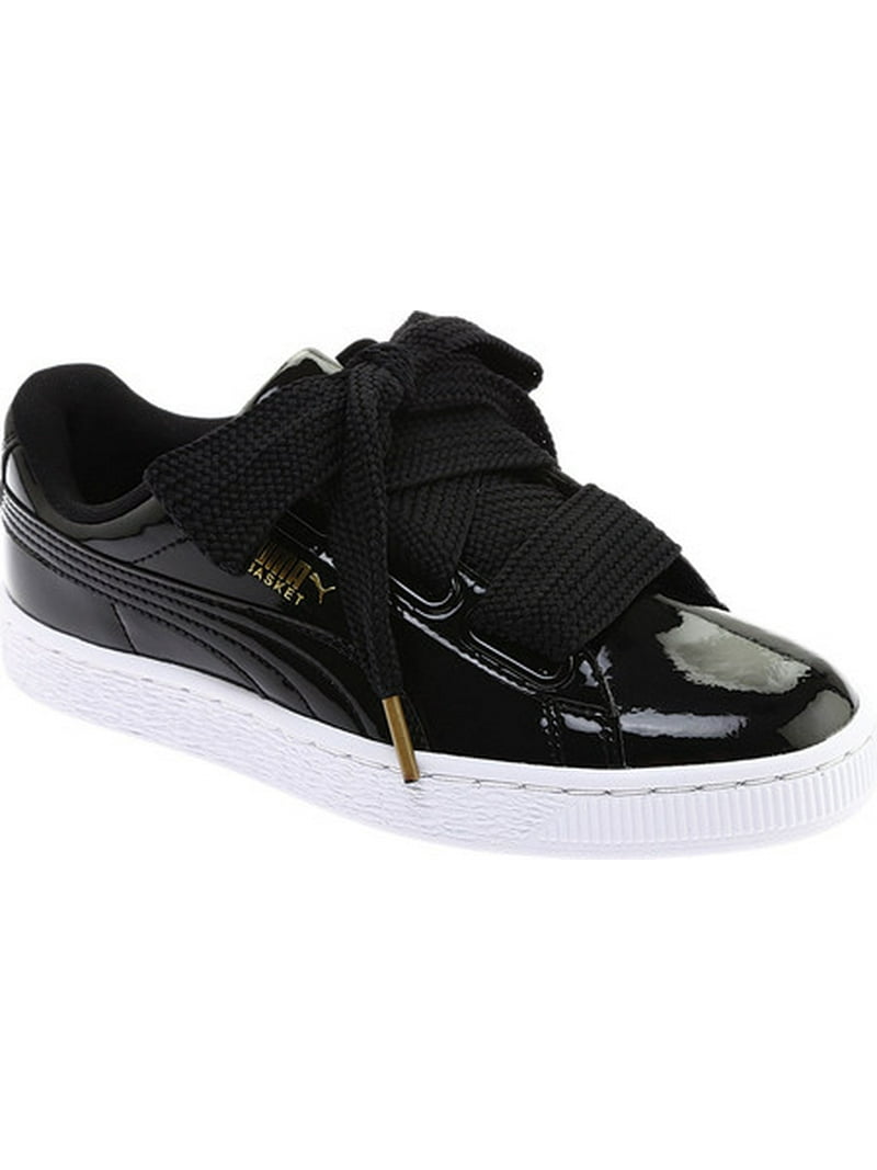 Puma Basket Heart Patent Women's Sneakers Puma Black - Walmart.com