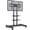 Black with 2 Shelves to 83", variant on RTVR Heavy Duty Rolling TV Stand with Shelf on Wheels Fits 32-83 inch Screens, Adjustable Mobile Floor TV Cart Stand, Supporting Up to 110 lbs