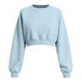 thumbnail image 4 of Neewe Womens Casual Sweatshirt Long Sleeve Tops Crewneck Loose Fit Tee Pullover Short Top Fall Shirts Fashion, 4 of 6
