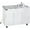 White, variant on Ozark River Manufacturing, Advantage S1D, Portable Hand Wash Station, 110V, White Laminate Cabinet-Stainless Countertop, Hot Water Hand Washing Station with Countertop & Storage Space