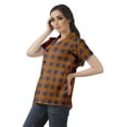 thumbnail image 3 of Moomaya Chemise Tunique Style Enveloppant pour Femmes en Coton Décontracté Col Classique Boutonné, 3 of 6