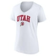 thumbnail image 2 of Women's White Utah Utes Campus V-Neck T-Shirt, 2 of 3