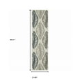thumbnail image 4 of 2' X 7' Beige Floral Stain Resistant Indoor Outdoor Area Rug, 4 of 10