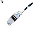 thumbnail image 5 of Stainless Steel Sports Whistle, Very Loud Referee Whistle with Rope, Metal Handheld Whistle, Outdoor Camping Coaching, Construction, 5 of 7