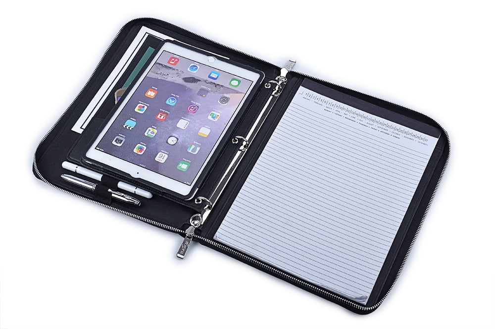 Leather Portfolio Binder Ipad Bios Pics