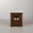 thumbnail image 6 of Aberdeen 30" White Marble Countertop Sink Vanity in Rustic Sienna with Mirror, 6 of 10