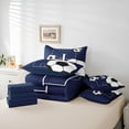 thumbnail image 6 of Castle Fairy Initial Alphabet J Boy Bedding Comforter Set 7 Pieces,Soccer Gamer Full Bedding Set Lightweight,Sport Theme Fitted Sheet Flat Sheet,Breathable Home Decor,Reversible, 6 of 8