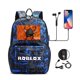 thumbnail image 1 of Mochila antirrobo con USB para mujer, bolso escolar de lona con cielo estrellado para adolescentes, estudiantes, niños y niñas, 1 of 4