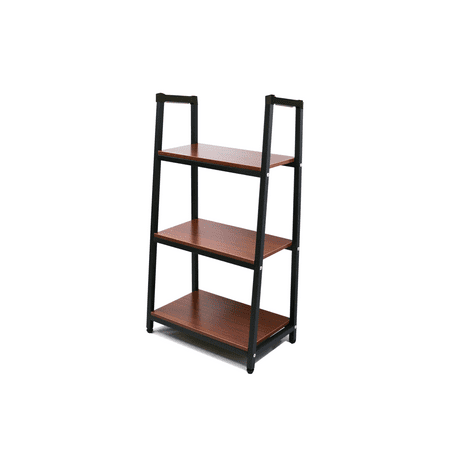 3 Pair Black Metal - Heavy Duty Metal Home Decorate Bookcase 3 Shelf Black