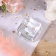 thumbnail image 2 of Transparent Crystal Glass Stand for Home Use Stylish Square Base Decorations 1 Piece, 2 of 8