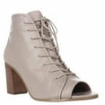 thumbnail image 1 of Womens Steve Madden Neela Open-Toe Lace up Booties - Taupe Leather, 1 of 7