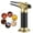 Gold, variant on Culinary Butane Torch Blow Torch Lighter,Refillable Cooking Kitchen Torch with Safety Lock Adjustable Flame for BBQ,Creme Brulee,Baking,Cooking,Crafts,Cigar (Butane Gas not Included),Blue