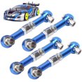 thumbnail image 2 of Yazoeia life 4Pcs RC Steering Linkage Rod, RC Aluminum Alloy Steering Link Rod Upgrade Parts for 94122 1/10 Car(Blue) CJC912-146240, 2 of 9