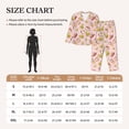 thumbnail image 4 of Yiaed Breakfast Print Pajamas Women's Long Sleeve Sleepwear Soft Button Down Loungewear Pjs Lounge Set Nightwear Womens Pajama Pants-Large, 4 of 7