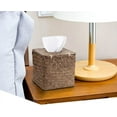 thumbnail image 2 of LQCrafK Seagrass Square Tissue Box Cover – Woven Decorative Tissue Holder for Bathroom, Home, or Office (5.51" Cube), 2 of 7