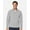 Platinum Heather, variant on NE727 Men's Spirit Textured Full-Zip-Light Nautical Blue Heather-5XL