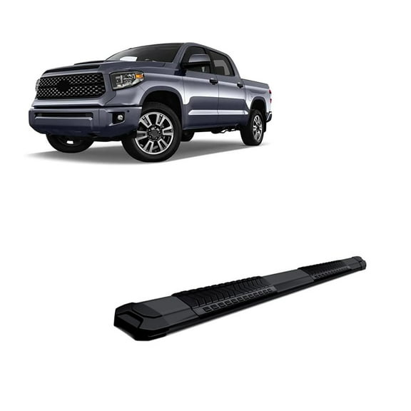 Black Horse Cutlass Running Boards Black Compatible with 2007-2021 Toyota Tundra-RN-TOTU-91-BK