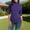 Purple, variant on Womens Tops Trendy Casual High Neck Short Sleeve Fashion Clothing Formal Loose Fit Solid Color Spring Tops Blouses for Women
