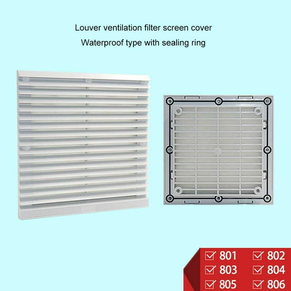 Cabinet Ventilation Shutter Household Dust-proof Household Ventilator Filter Screen Net Replacement Air Vent Cover Exhaust Fan Panel Accessory Type 5