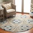 thumbnail image 2 of SAFAVIEH Jardin Willoughby Floral Area Rug, Beige/Ivory, 6' x 6' Round, 2 of 7
