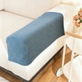 thumbnail image 5 of Sofa Armrest Covers 2 Pack | Elastic Polyester Fabric | Stain Resistant Protective Slipcovers Green, Blue, Gray, Red, 5 of 6