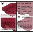 thumbnail image 6 of Home Weavers Bell Flower Collection Bathroom Rug 100% Cotton Tufted Round Shape Bathroom Rug, Soft Absorbent Bath Rugs, Non-Slip Bath Rug, Machine Washable Bath Mats for Bathroom- 22" Round, Red, 6 of 9