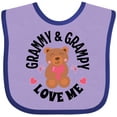 thumbnail image 3 of Inktastic Grammy and Grampy Love Me Grandchild Bear Boys or Girls Baby Bib, 3 of 4