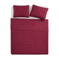 thumbnail image 3 of VCNY Home Circles 3-Piece Red Geometric Pinsonic Quilt Set, Full/Queen, Adult, Unisex, 3 of 5