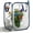 White with Navy Blue, variant on Insect & Butterfly Habitat Cage, Portable Pop-Up Mesh Enclosure for Caterpillars, 23.6 Inches Tall