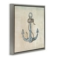 thumbnail image 4 of Stupell Industries Rustic Maritime Anchor Nautical & Beach Painting Gray Floater Framed Canvas Art Print Wall Art, 18 x 18, 4 of 10